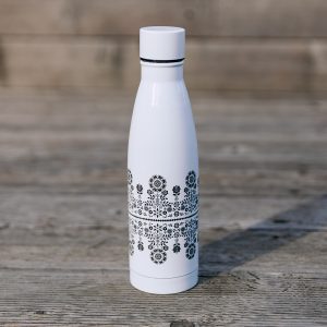 Wyjątkowa ekologiczna, biała butelka na wodę